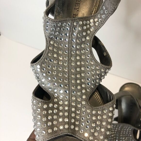 Audrey Brook silver rhinestone heel pumps size 7 - Picture 8 of 11